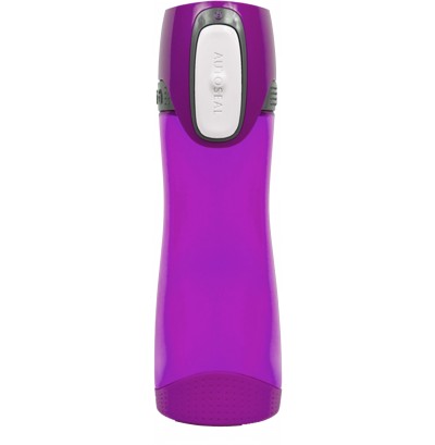 Vattenflaska med knappl&aring;s. 