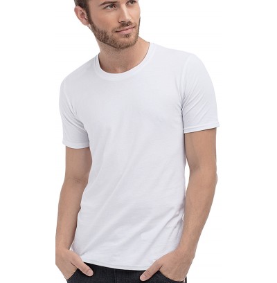 Herr t-shirts rundhalsad stretch