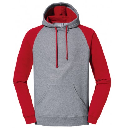 Hoodies raglan kontrast
