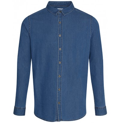 Denim skjorta dam och herr