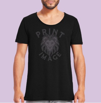 djupt u-ringad t-shirt