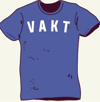 Vakt t-shirt med eget tryck