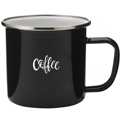 Emaljmugg i retrostil med eget tryck