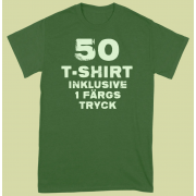 50 st Färgade t-shirt 