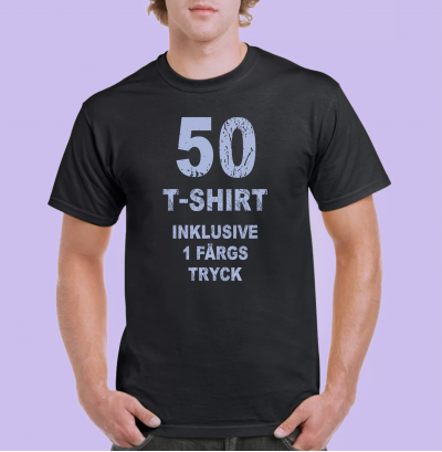 50 T-shirt Gildan Heavy