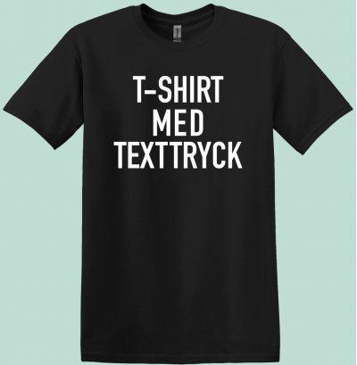 T-shirt med eget texttryck
