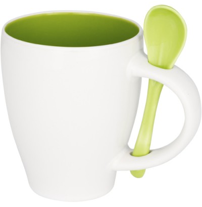 Mugg med sked och eget tryck